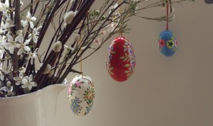 Jasmine White London hand painted easter egg decorations 