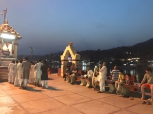 Prayer offering to the river in Rishikesh © Jasmine White London