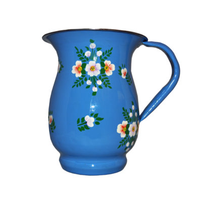 Jasmine White London hand painted enamelware Emma Jug