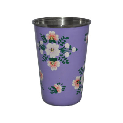 Jasmine White London Gaia Handpainted enamelware tumbler