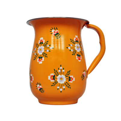 Jasmine White London hand painted Tara enamelware Jug