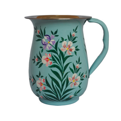 Jasmine White London hand painted Diana enamelware jug