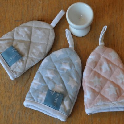 Soft Grey Stars Egg Cosy