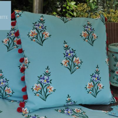 Jasmine White London Diana cushions