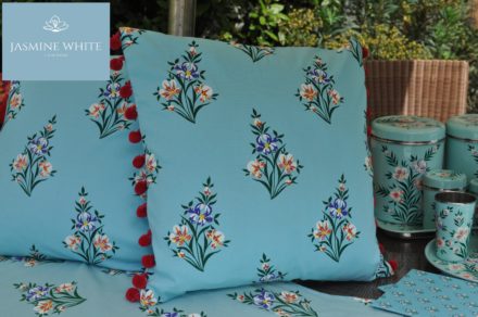 Jasmine White London Diana cushions