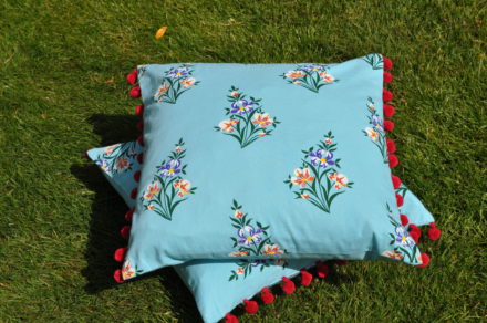 Jasmine White London Diana cushions