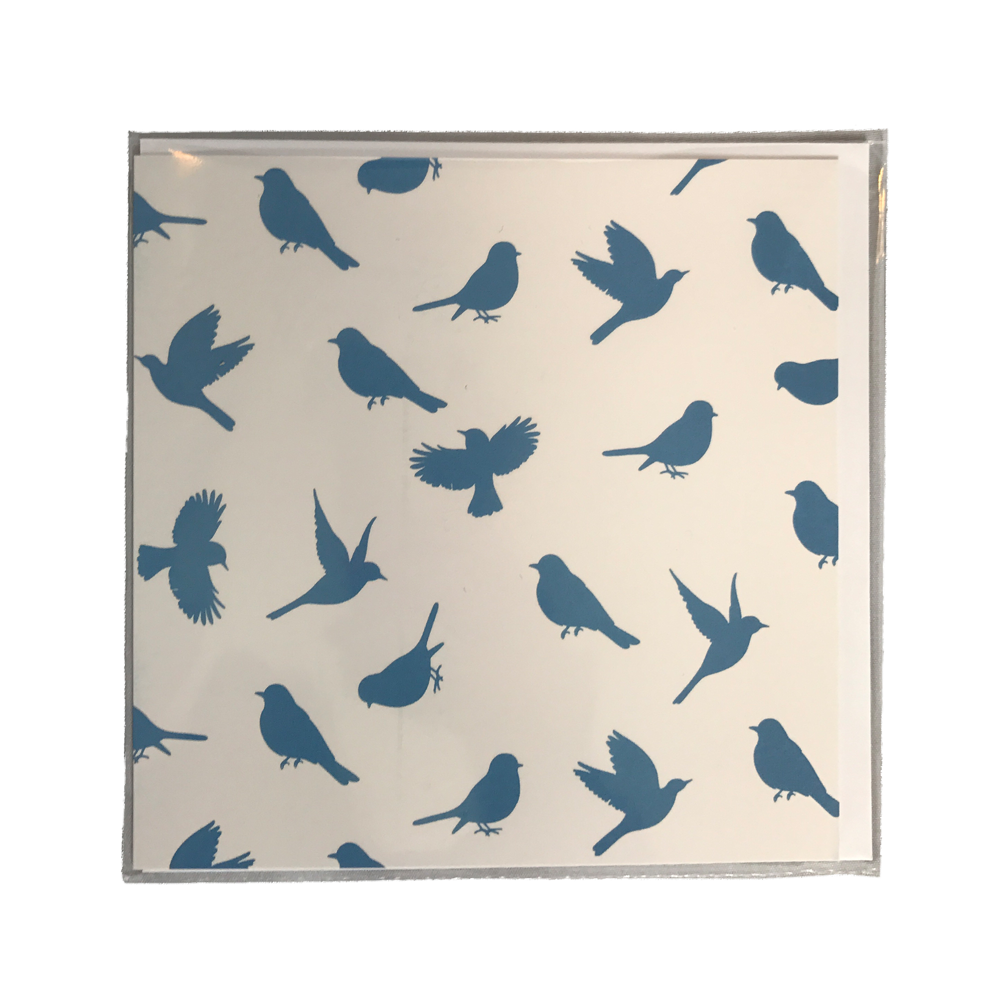 Jasmine White London' Birds of Paradise design Greeting card in Delft